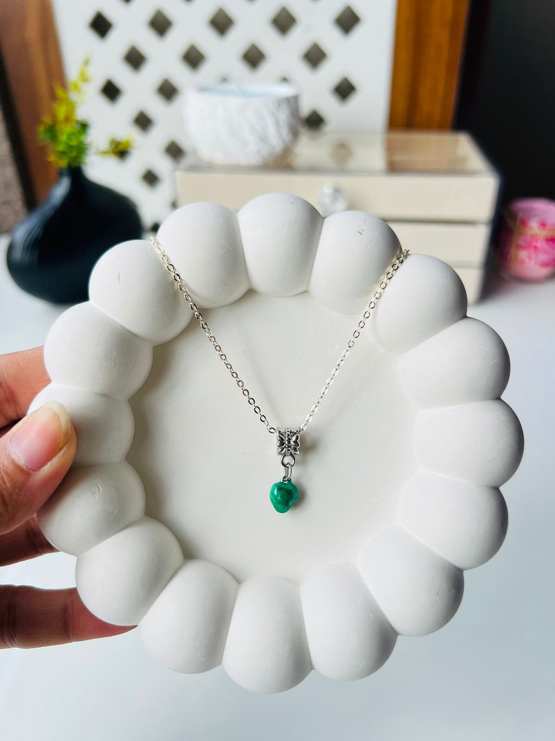 Green Heart Nacklace