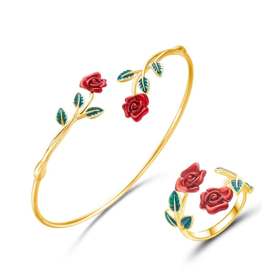 Rose Bracelet (with ring) combo
